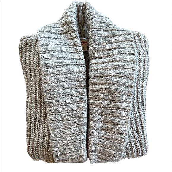 Mossimo Supply Company Gray Cardigan Open front  Oversized Cable Design Size S - Picture 2 of 8